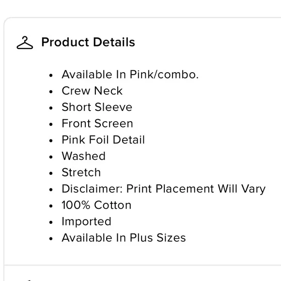 Fashion Nova Pink and White Graphic Tee - Picture 5 of 5